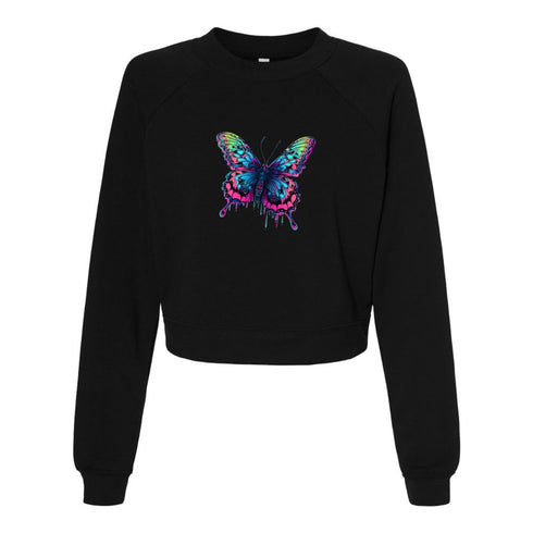 BELLA CANVAS WOMEN'S CROPPED FLEECE PULLOVER 7505